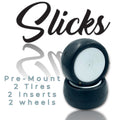 Pro Motion Slick 2.2'' Rear Tires Pre-Mount White