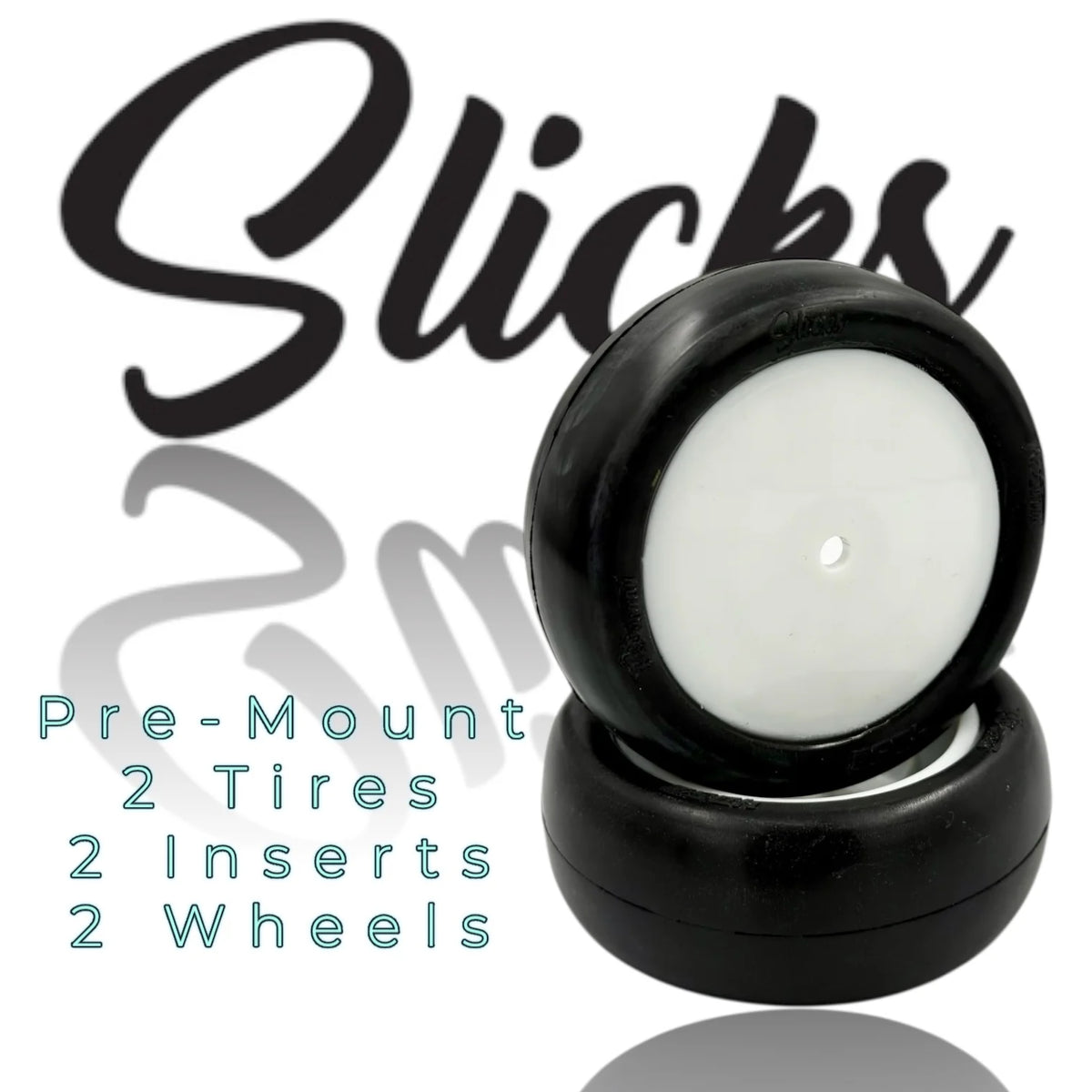 Slick 2.0 4wd 2.2'' Front Tires Pre-Mount White